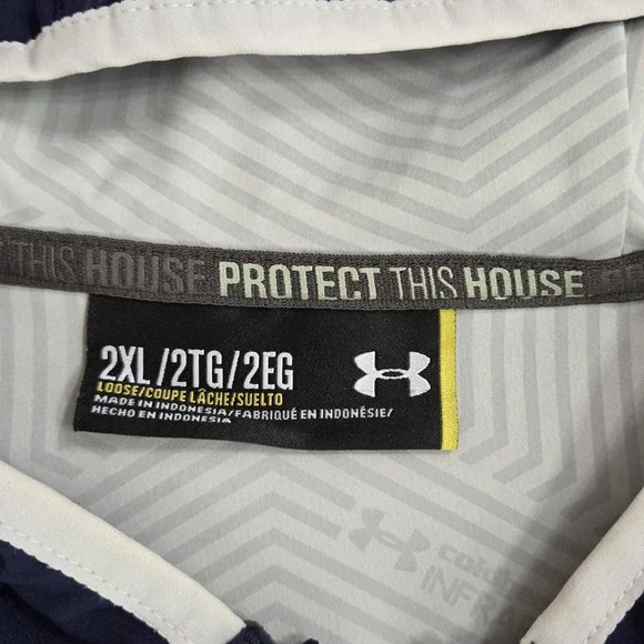 LAPD Centurions Football Under Armour Infrared Navy Blue 1/4 Zip Hoodie 2XL - Picture 4 of 13